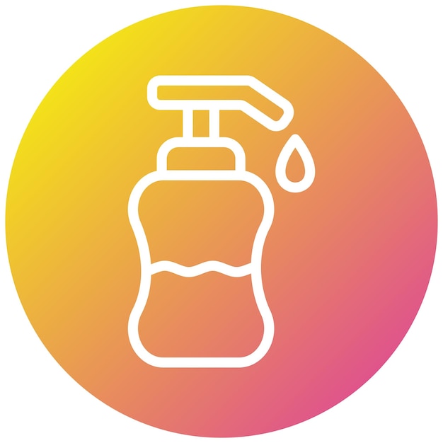 Ilustración del diseño del icono vectorial del jabón líquido