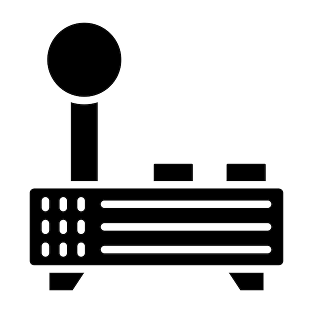 Vector ilustración del diseño del icono vectorial del joystick