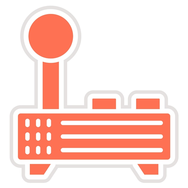 Ilustración del diseño del icono vectorial del joystick