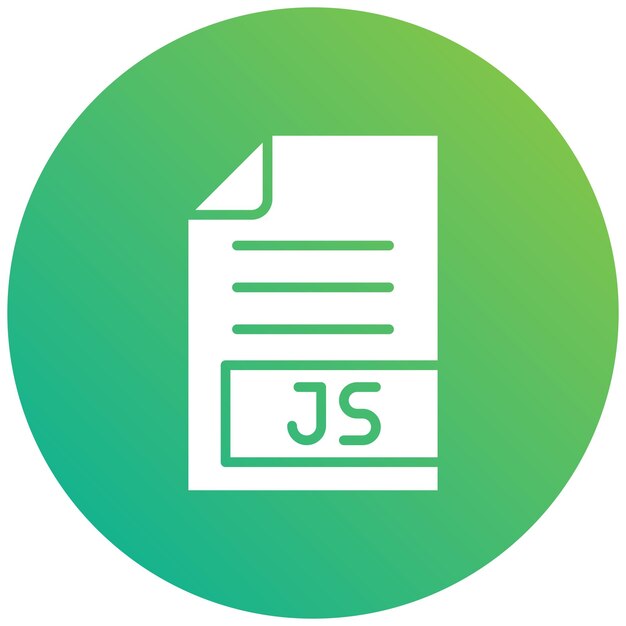 Ilustración del diseño del icono vectorial JS