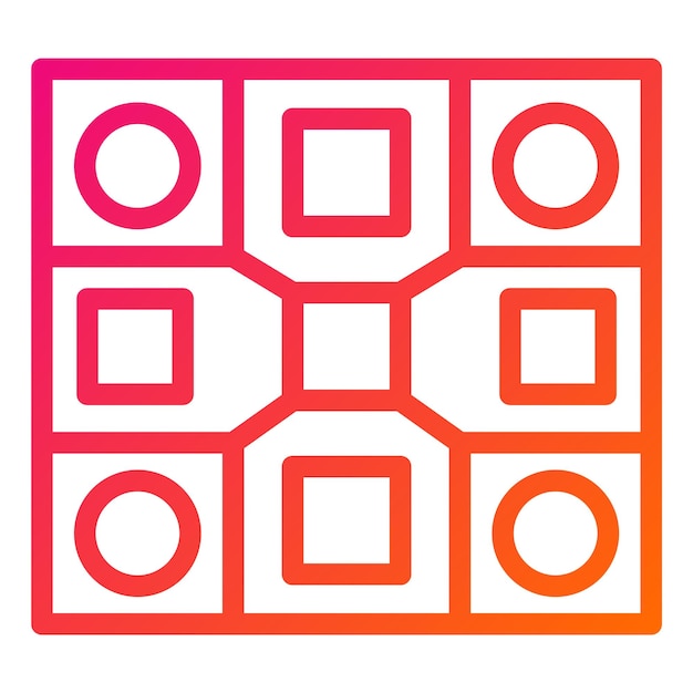 Ilustración del diseño del icono vectorial del juego de mesa