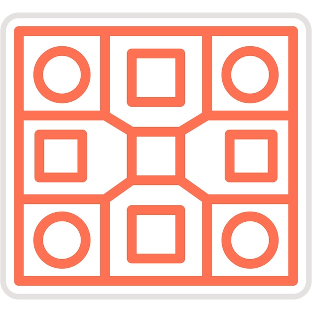 Ilustración del diseño del icono vectorial del juego de mesa