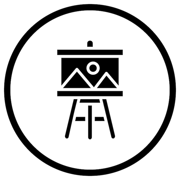 Ilustración del diseño del icono vectorial de la junta de pintura