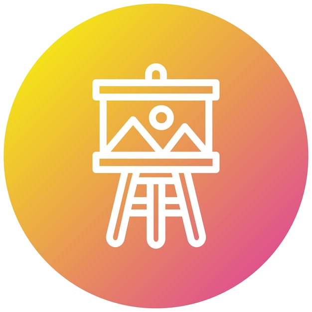Ilustración del diseño del icono vectorial de la junta de pintura