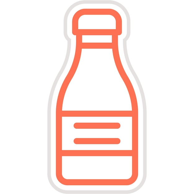 Ilustración del diseño del icono vectorial de ketchup