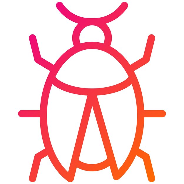 Ilustración del diseño del icono vectorial de Ladybird