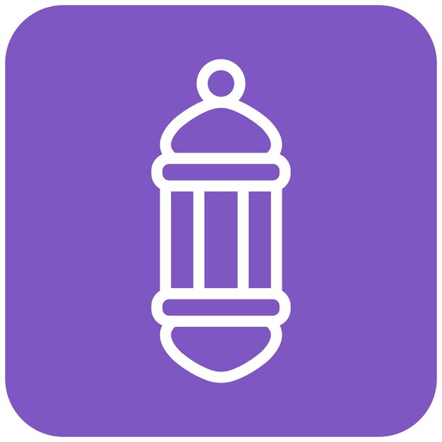 Ilustración del diseño del icono vectorial de la lámpara