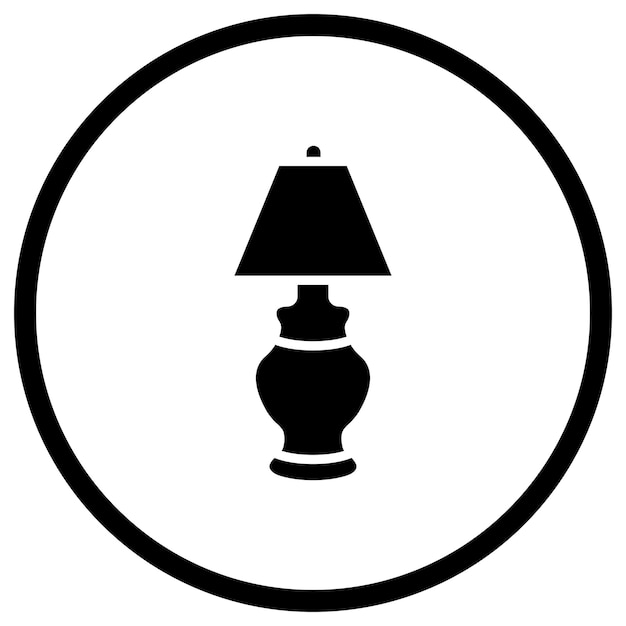 Ilustración del diseño del icono vectorial de la lámpara