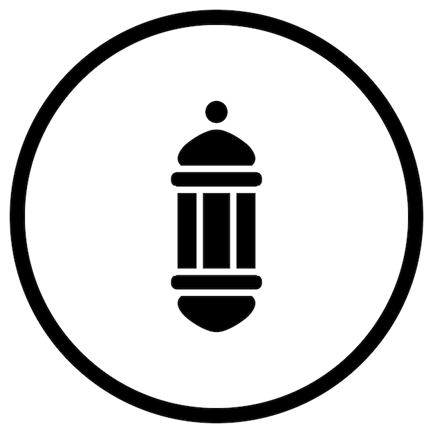 Ilustración del diseño del icono vectorial de la lámpara