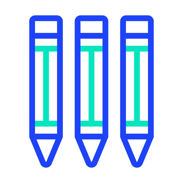 Ilustración del diseño del icono vectorial de lápices