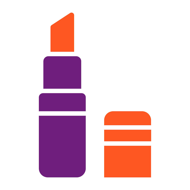 Ilustración del diseño del icono vectorial del lápiz labial
