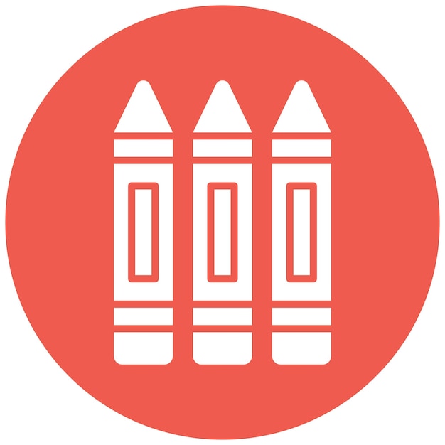 Ilustración del diseño del icono vectorial del lápiz de lápiz