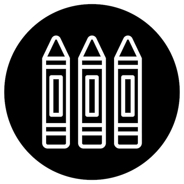 Ilustración del diseño del icono vectorial del lápiz de lápiz