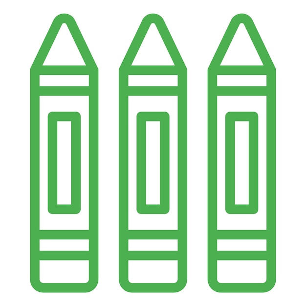 Ilustración del diseño del icono vectorial del lápiz de lápiz