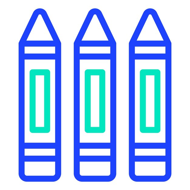 Ilustración del diseño del icono vectorial del lápiz de lápiz