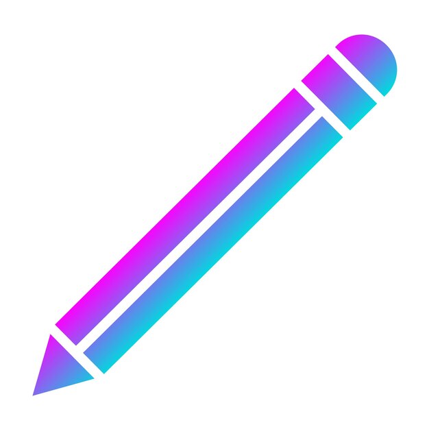 Ilustración del diseño del icono vectorial del lápiz