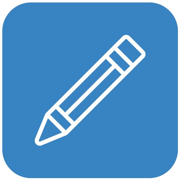 Ilustración del diseño del icono vectorial del lápiz