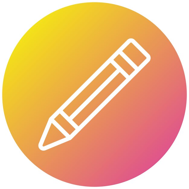 Ilustración del diseño del icono vectorial del lápiz