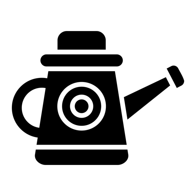 Ilustración del diseño del icono vectorial de la lata de agua