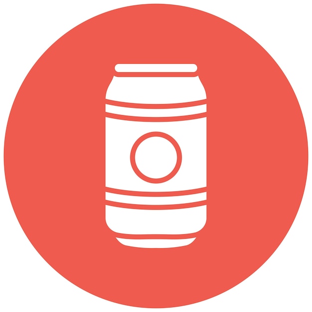 Ilustración del diseño del icono vectorial de la lata