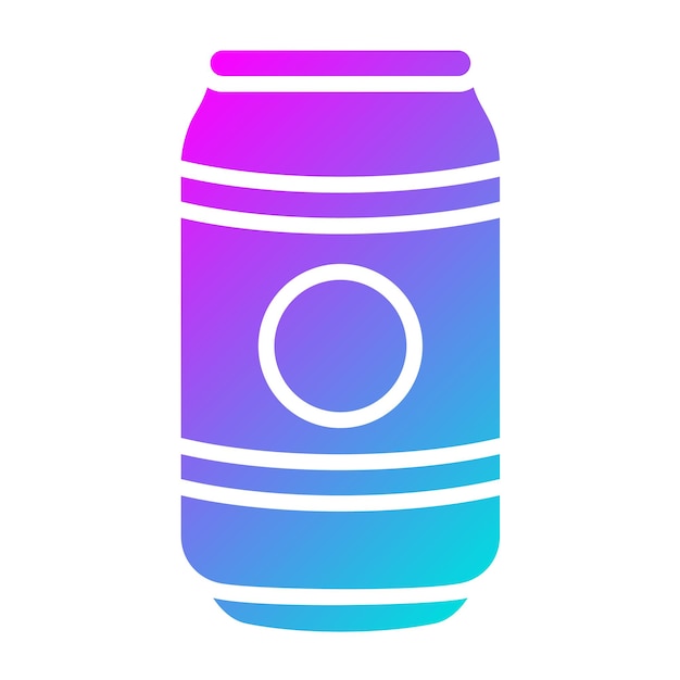 Ilustración del diseño del icono vectorial de la lata