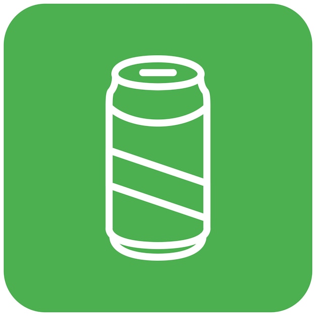Ilustración del diseño del icono vectorial de la lata