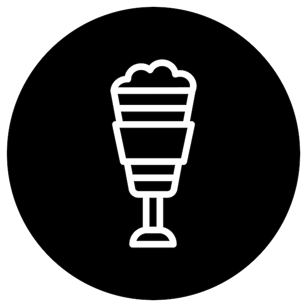 Ilustración del diseño del icono vectorial de Latte