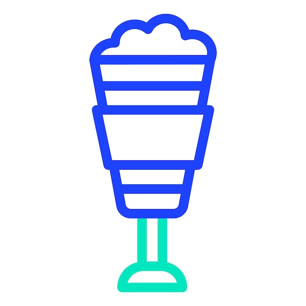 Ilustración del diseño del icono vectorial de Latte