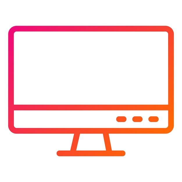 Ilustración del diseño del icono vectorial LCD