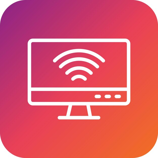 Ilustración del diseño del icono vectorial de LCD
