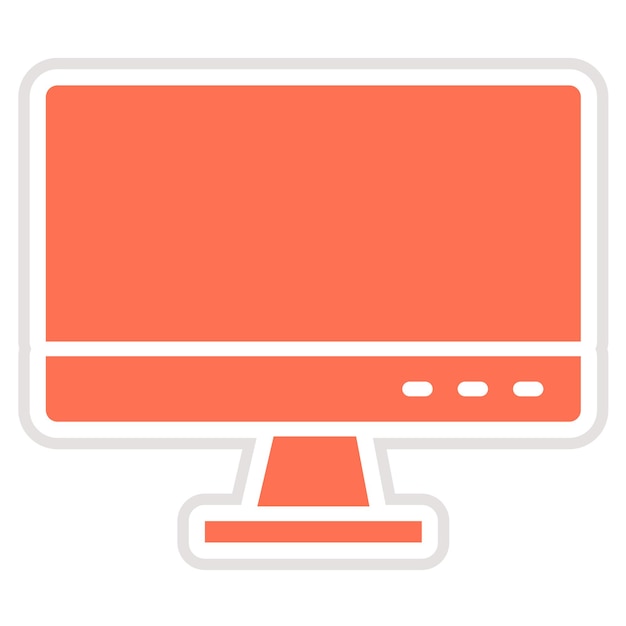 Ilustración del diseño del icono vectorial LCD