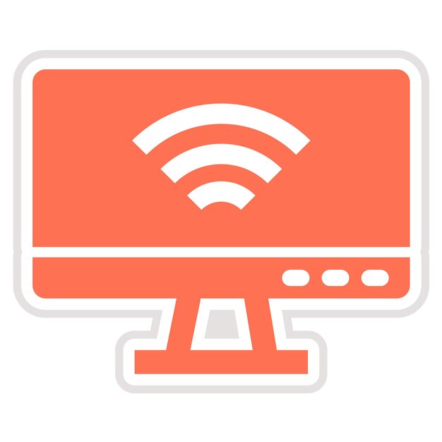 Ilustración del diseño del icono vectorial de LCD