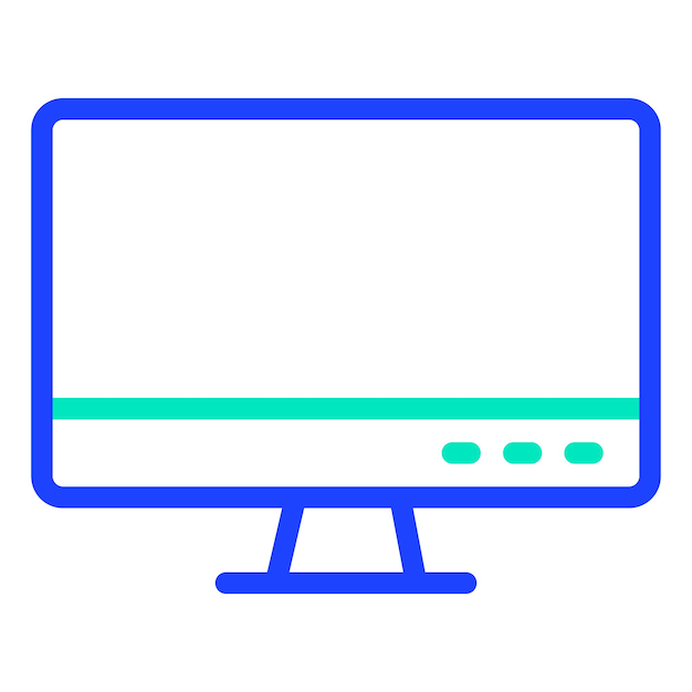 Ilustración del diseño del icono vectorial LCD