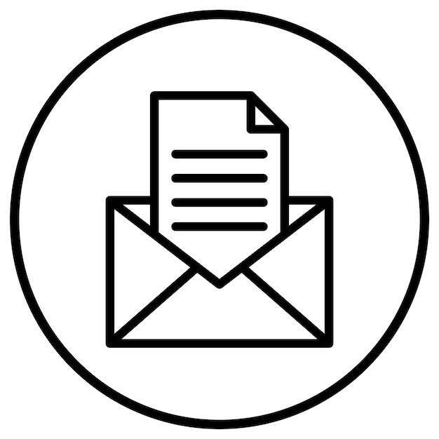 Ilustración del diseño del icono vectorial de letras