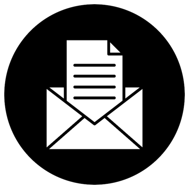 Ilustración del diseño del icono vectorial de letras