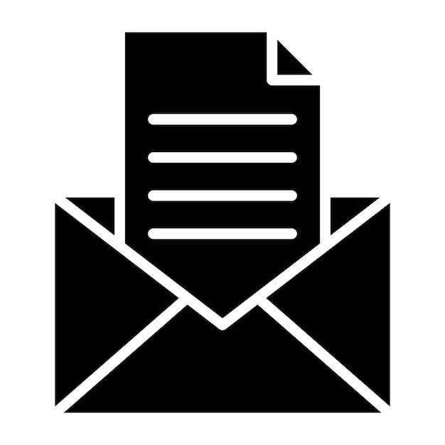 Ilustración del diseño del icono vectorial de letras