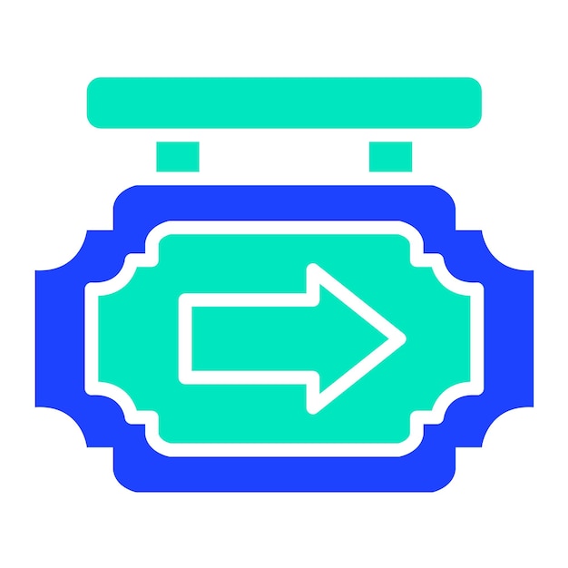 Ilustración del diseño del icono vectorial del letrero del departamento