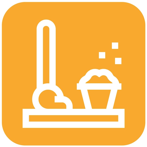 Ilustración del diseño del icono vectorial del limpiador de pisos