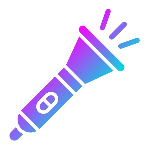 Ilustración del diseño del icono vectorial de la linterna
