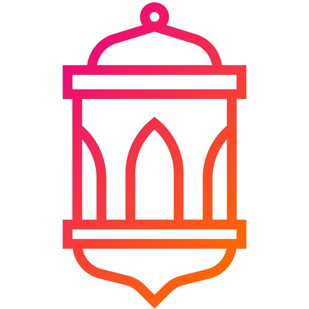 Ilustración del diseño del icono vectorial de la linterna