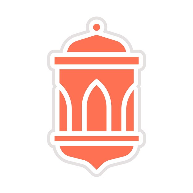 Ilustración del diseño del icono vectorial de la linterna