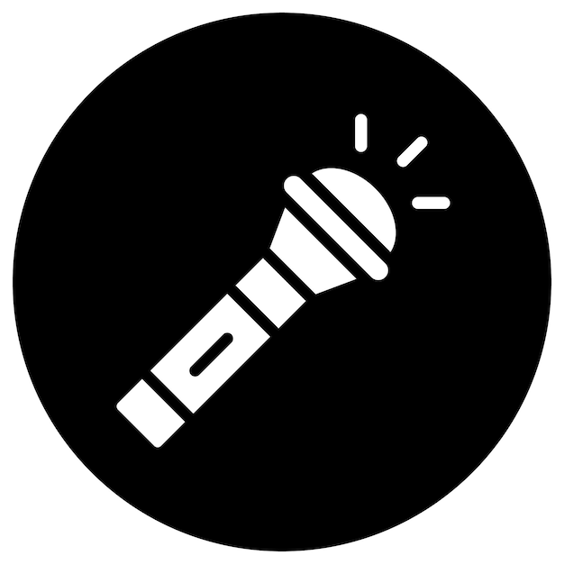 Ilustración del diseño del icono vectorial de la linterna