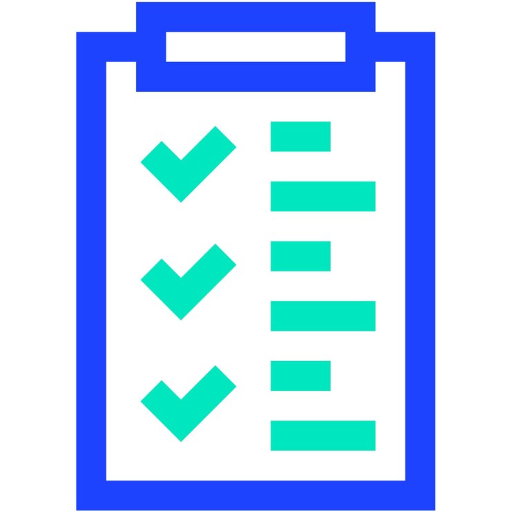 Vector ilustración del diseño del icono vectorial de la lista de comprobación