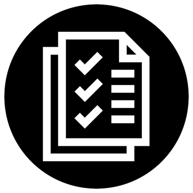 Ilustración del diseño del icono vectorial de la lista Todo