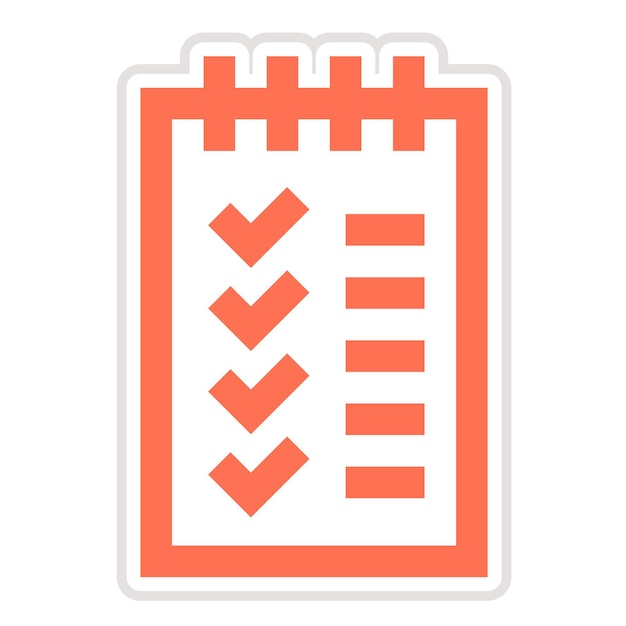 Ilustración del diseño del icono vectorial de la lista Todo