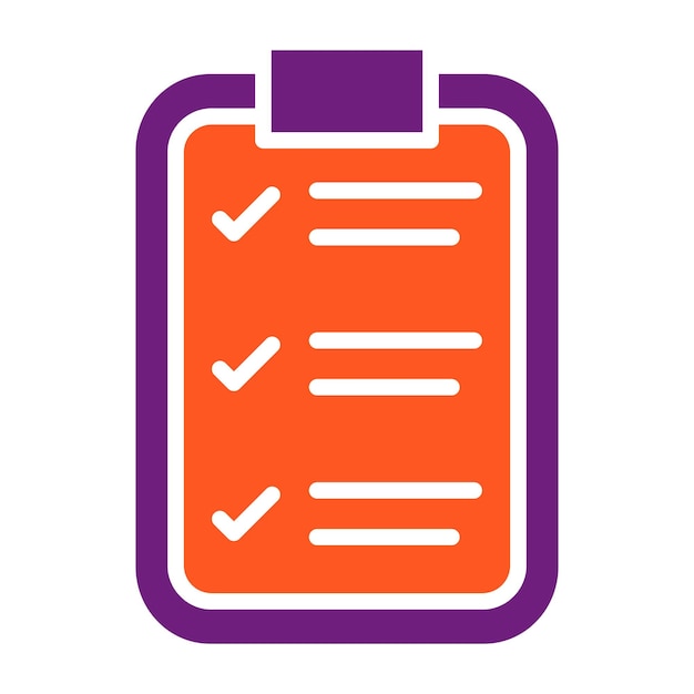 Ilustración del diseño del icono vectorial de la lista