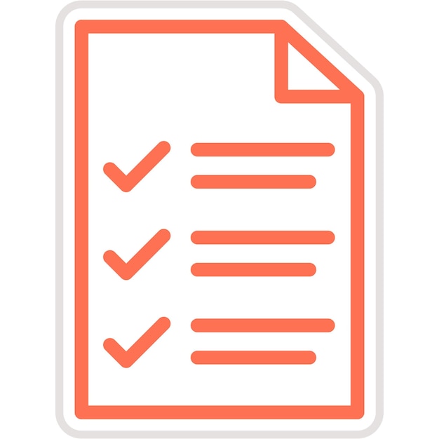 Ilustración del diseño del icono vectorial de la lista