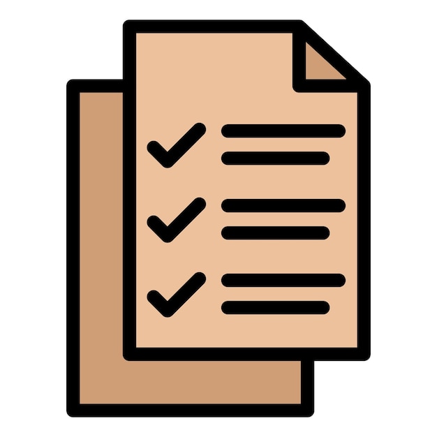 Ilustración del diseño del icono vectorial de la lista