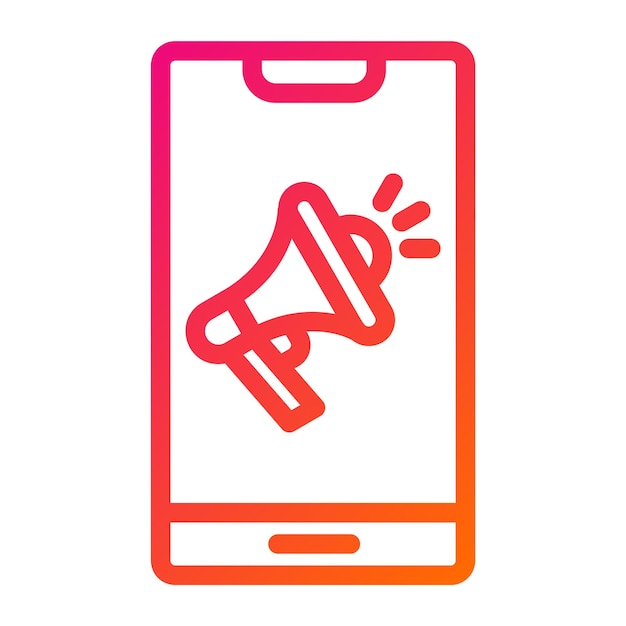 Ilustración de diseño de icono vectorial de llamada a la acción