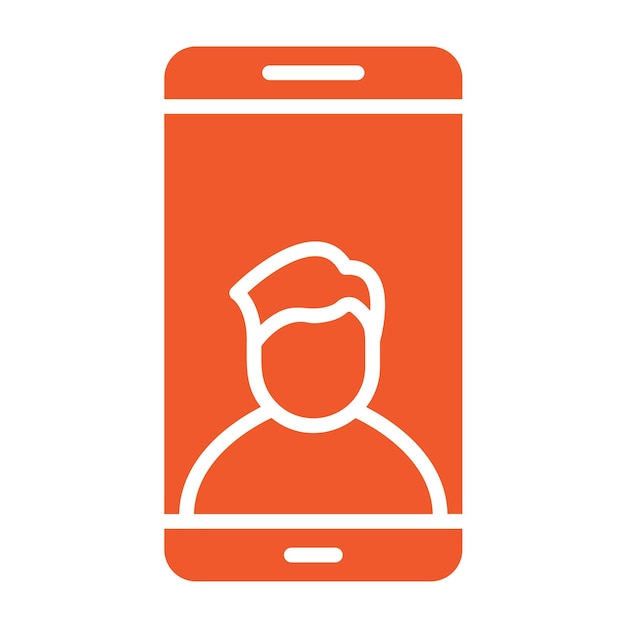 Ilustración del diseño del icono vectorial de la llamada de video